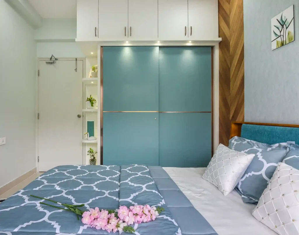 2BHK homes master bedroom interior design in bangalore 