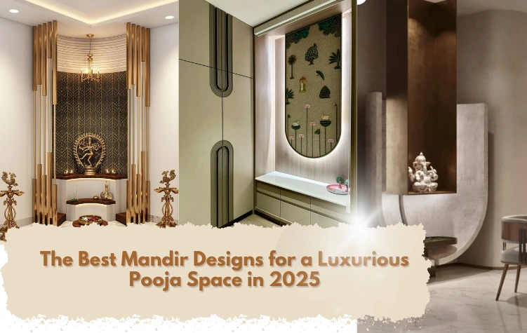 Best luxury Mandir Designs for pooja space 2025