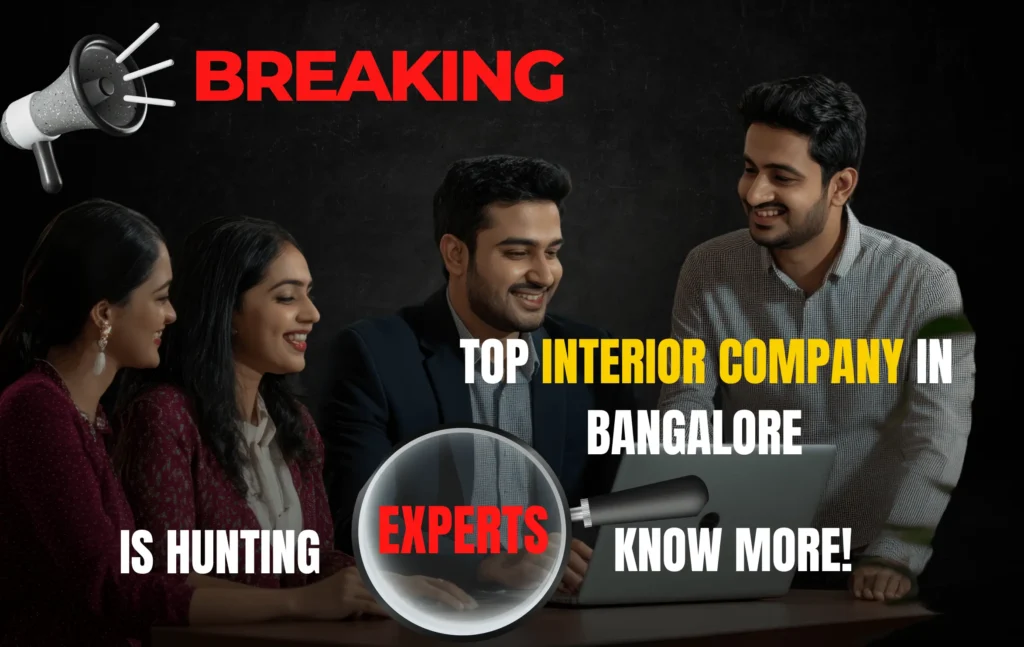 BREAKING Top Interior Company in Bangalore is Hunting Experts–Know More